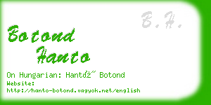 botond hanto business card